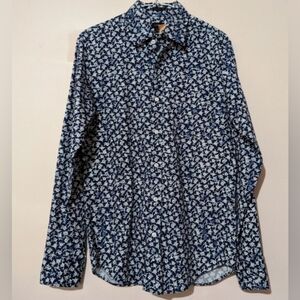 3 for $30 J.Crew Men's Floral Slim Long Sleeve Button Up Size S 100% Cotton EUC!